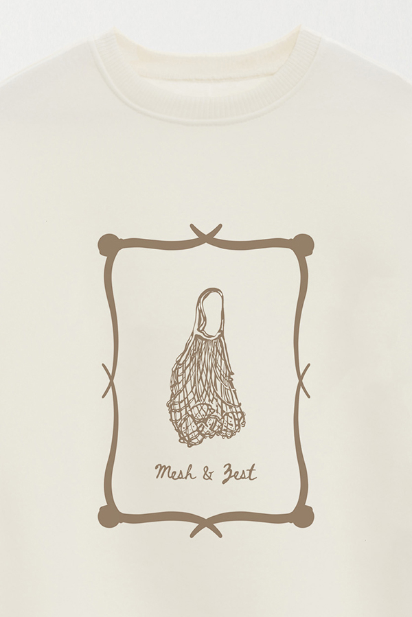 BUZO CREWNECK ESTAMPADO SKETCH MESH