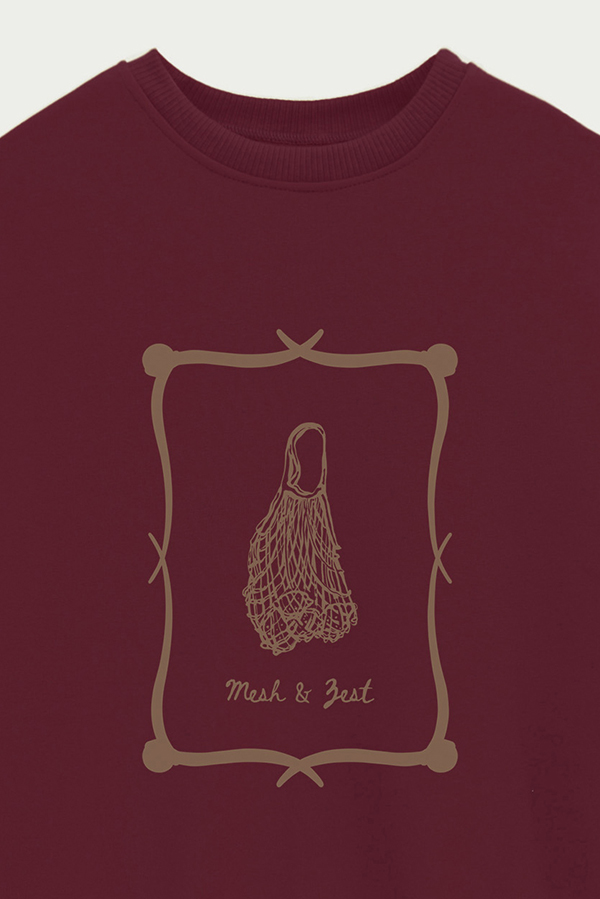 BUZO CREWNECK ESTAMPADO SKETCH MESH