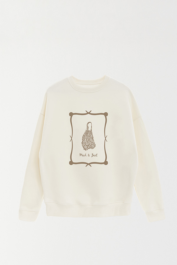 BUZO CREWNECK ESTAMPADO SKETCH MESH