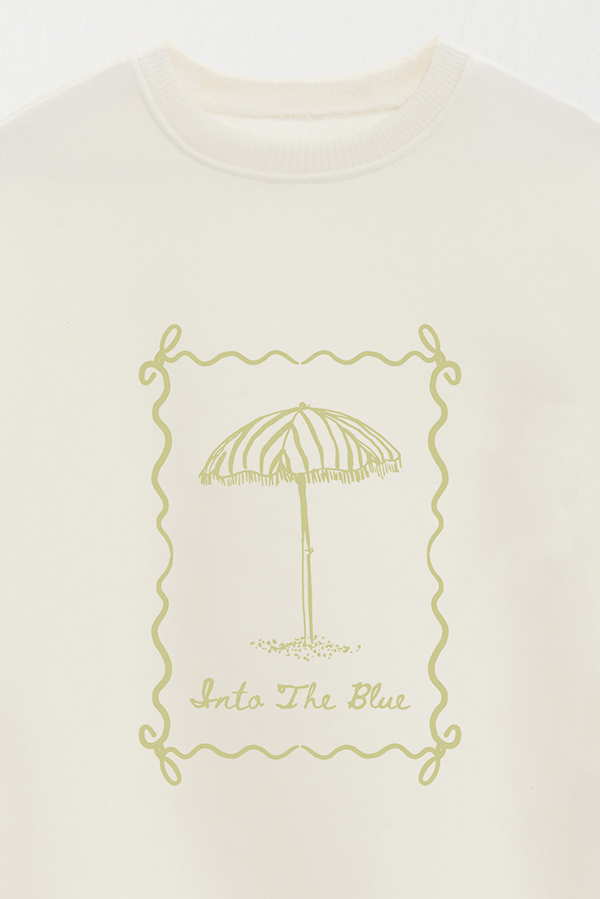 BUZO CREWNECK ESTAMPADO SKETCH INTO THE BLUE
