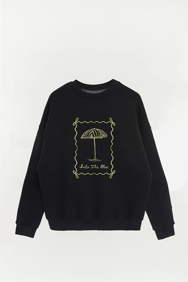 BUZO CREWNECK ESTAMPADO SKETCH INTO THE BLUE