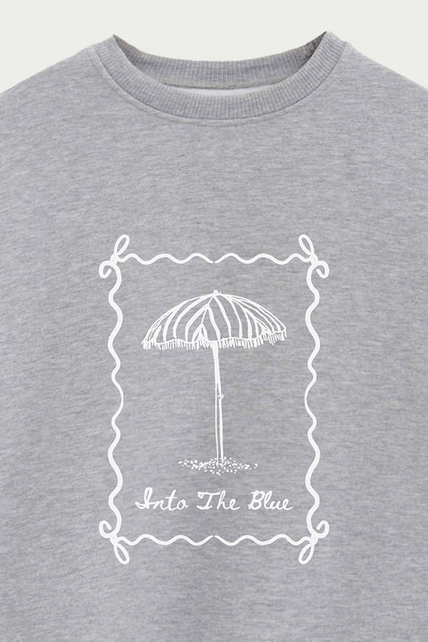 BUZO CREWNECK ESTAMPADO SKETCH INTO THE BLUE