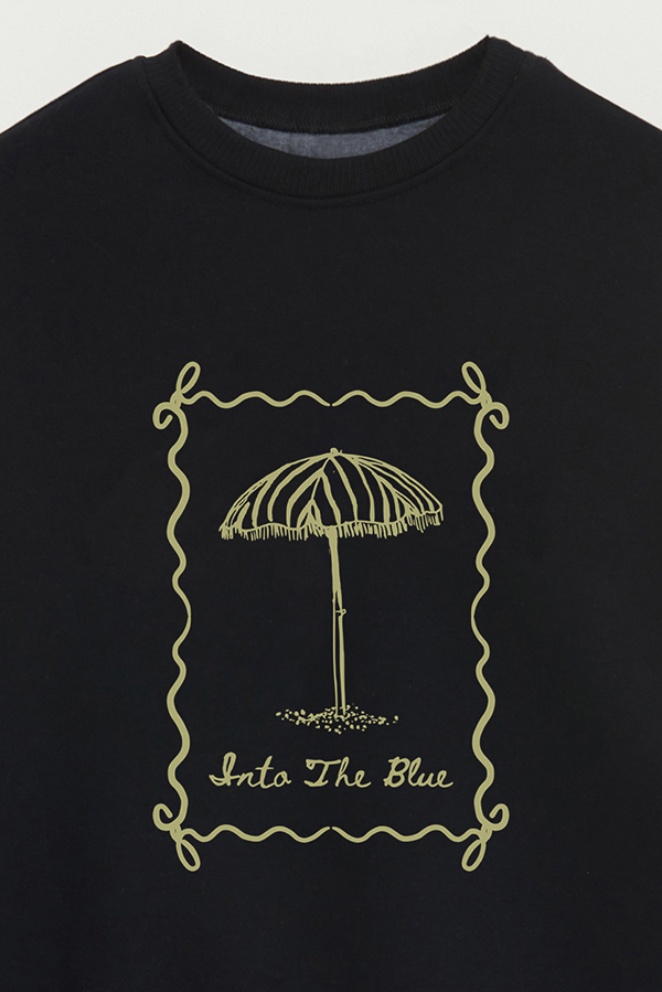 BUZO CREWNECK ESTAMPADO SKETCH INTO THE BLUE