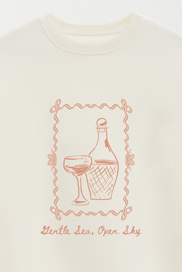 BUZO CREWNECK ESTAMPADO SKETCH GENTLE