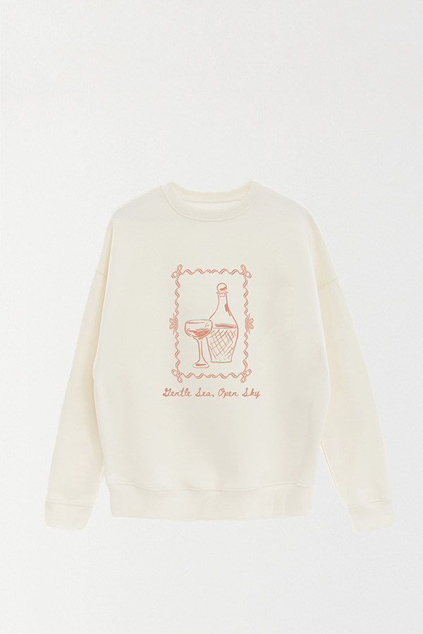 BUZO CREWNECK ESTAMPADO SKETCH GENTLE