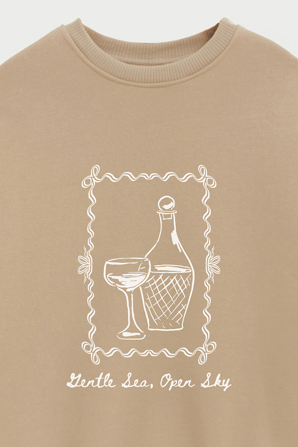 BUZO CREWNECK ESTAMPADO SKETCH GENTLE