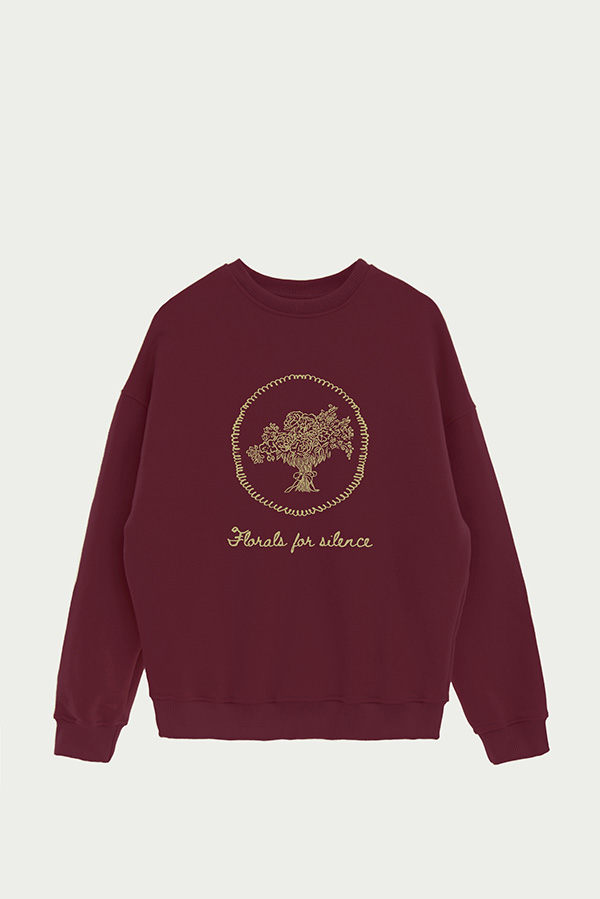 BUZO CREWNECK ESTAMPADO SKETCH FLORALS