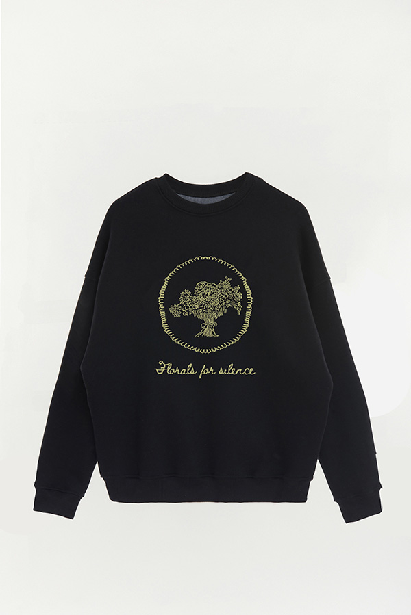 BUZO CREWNECK ESTAMPADO SKETCH FLORALS