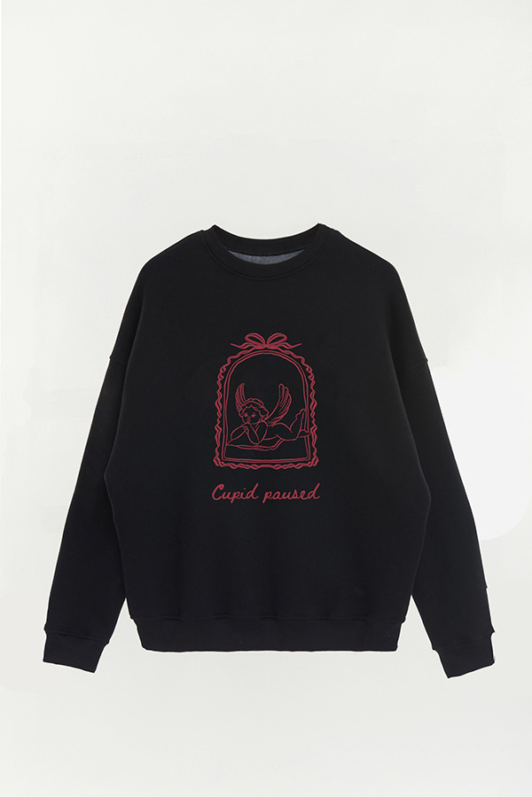 BUZO CREWNECK ESTAMPADO SKETCH CUPID