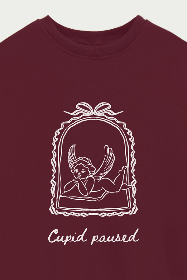 BUZO CREWNECK ESTAMPADO SKETCH CUPID