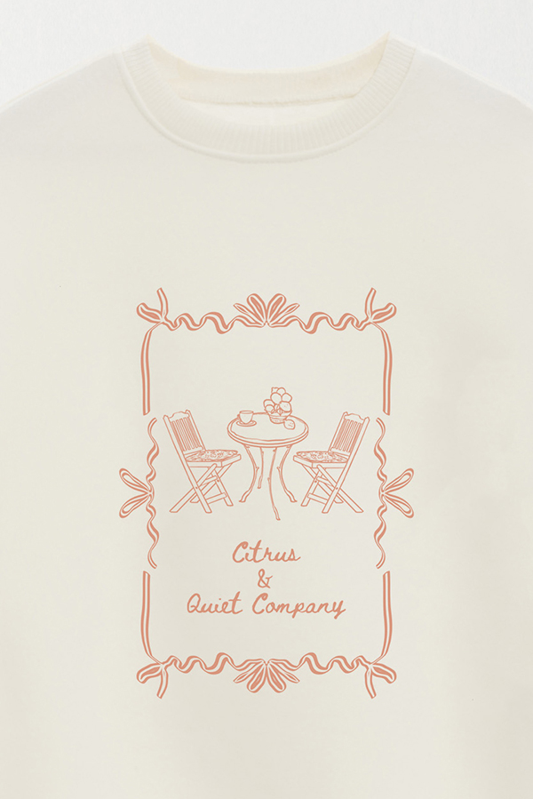 BUZO CREWNECK ESTAMPADO SKETCH CITRUS