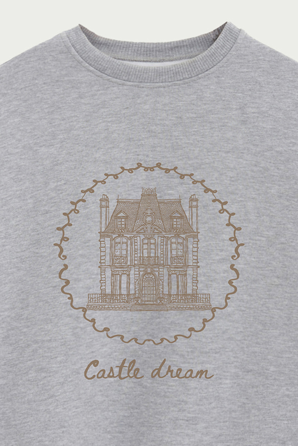 BUZO CREWNECK ESTAMPADO SKETCH CASTLE DREAM