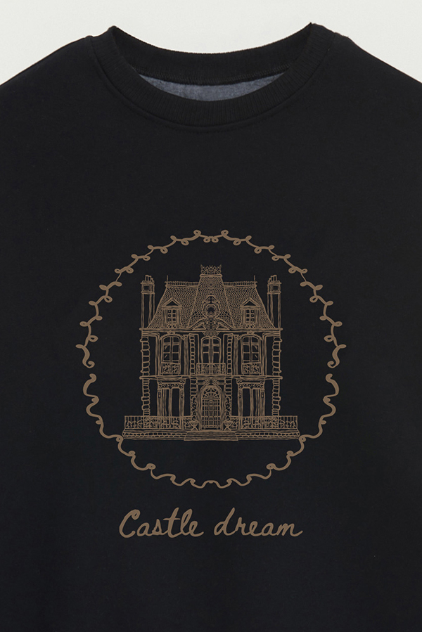 BUZO CREWNECK ESTAMPADO SKETCH CASTLE DREAM