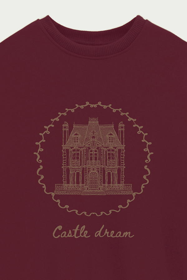 BUZO CREWNECK ESTAMPADO SKETCH CASTLE DREAM