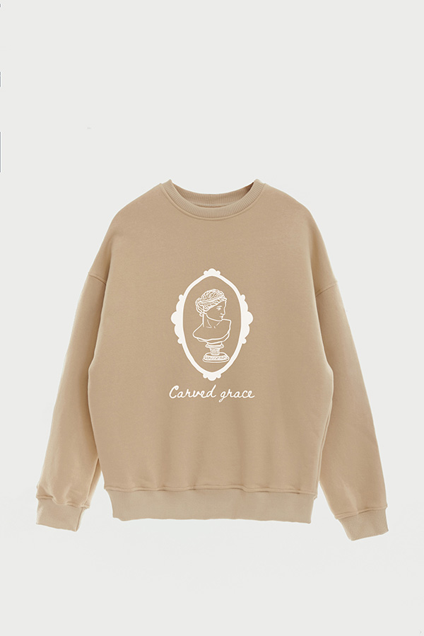 BUZO CREWNECK ESTAMPADO SKETCH CARVED GRACE