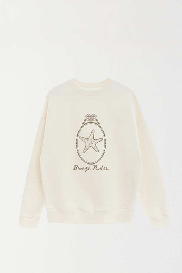 BUZO CREWNECK ESTAMPADO SKETCH BREEZE