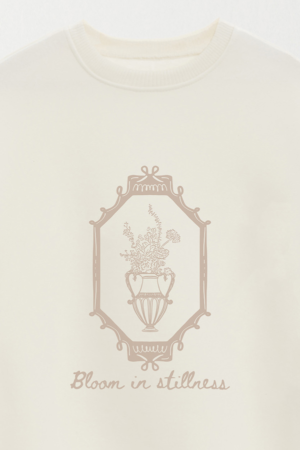 BUZO CREWNECK ESTAMPADO SKETCH BLOOM
