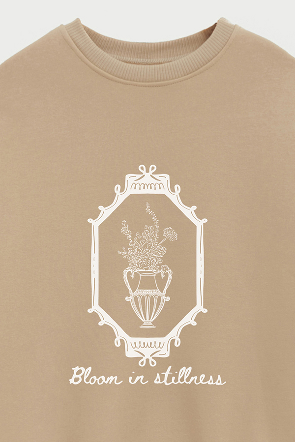 BUZO CREWNECK ESTAMPADO SKETCH BLOOM