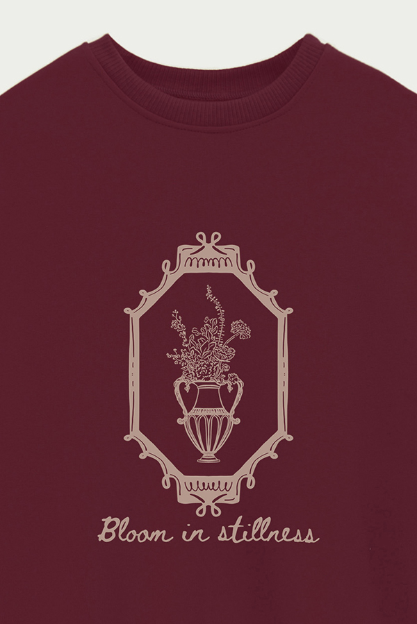 BUZO CREWNECK ESTAMPADO SKETCH BLOOM