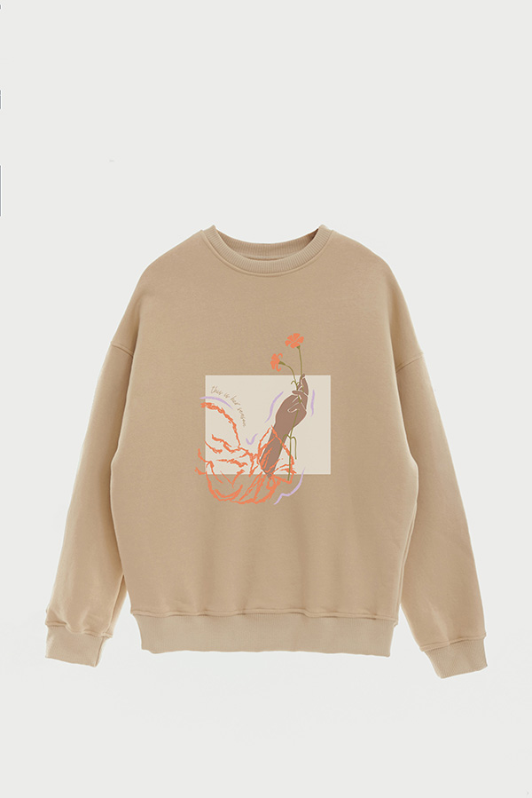 BUZO CREWNECK ESTAMPADO W THIS IS HER SEASON