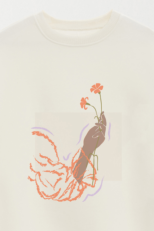 BUZO CREWNECK ESTAMPADO W THIS IS HER SEASON