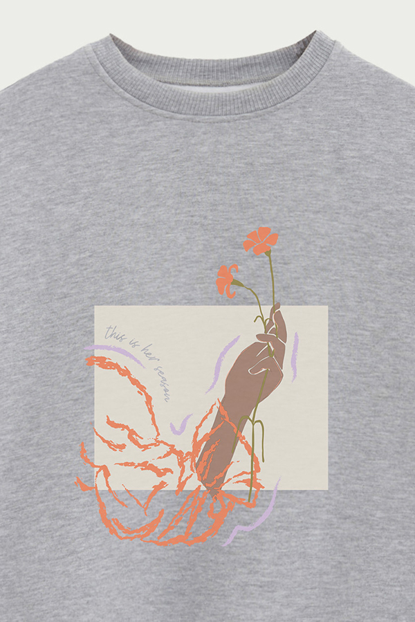 BUZO CREWNECK ESTAMPADO W THIS IS HER SEASON
