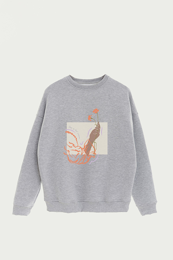 BUZO CREWNECK ESTAMPADO W THIS IS HER SEASON