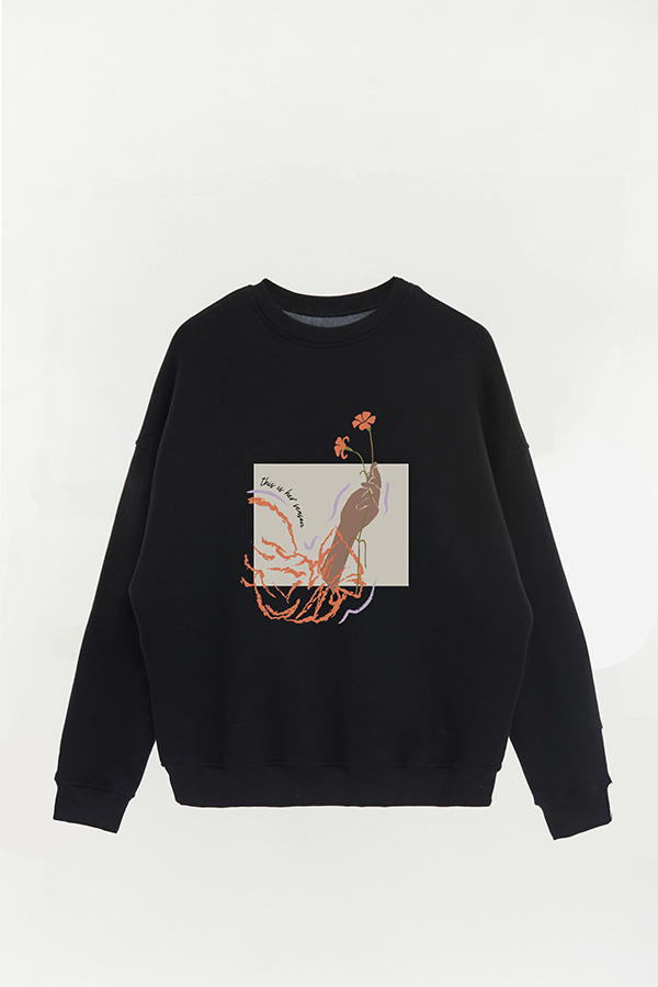 BUZO CREWNECK ESTAMPADO W THIS IS HER SEASON