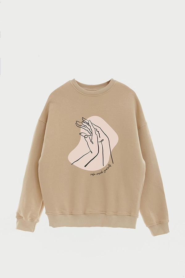 BUZO CREWNECK ESTAMPADO W SAFE INSIDE