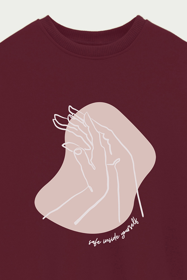 BUZO CREWNECK ESTAMPADO W SAFE INSIDE