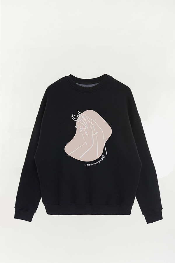 BUZO CREWNECK ESTAMPADO W SAFE INSIDE
