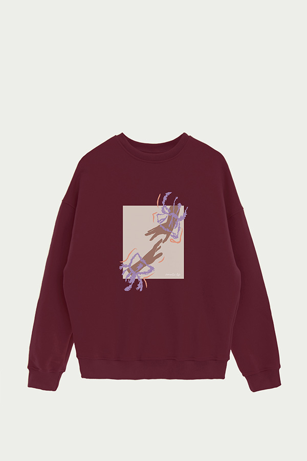 BUZO CREWNECK ESTAMPADO W ROMANTIC LIFE