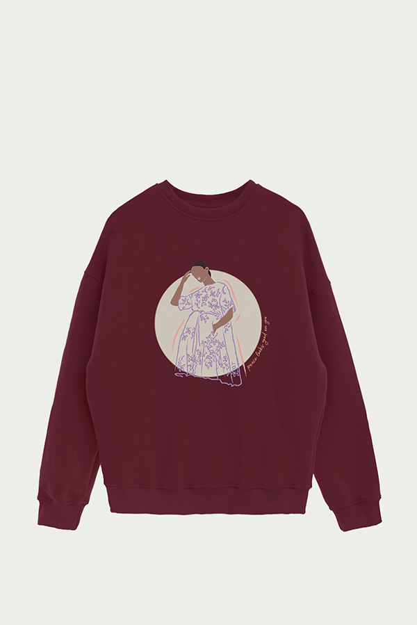 BUZO CREWNECK ESTAMPADO W PEACE