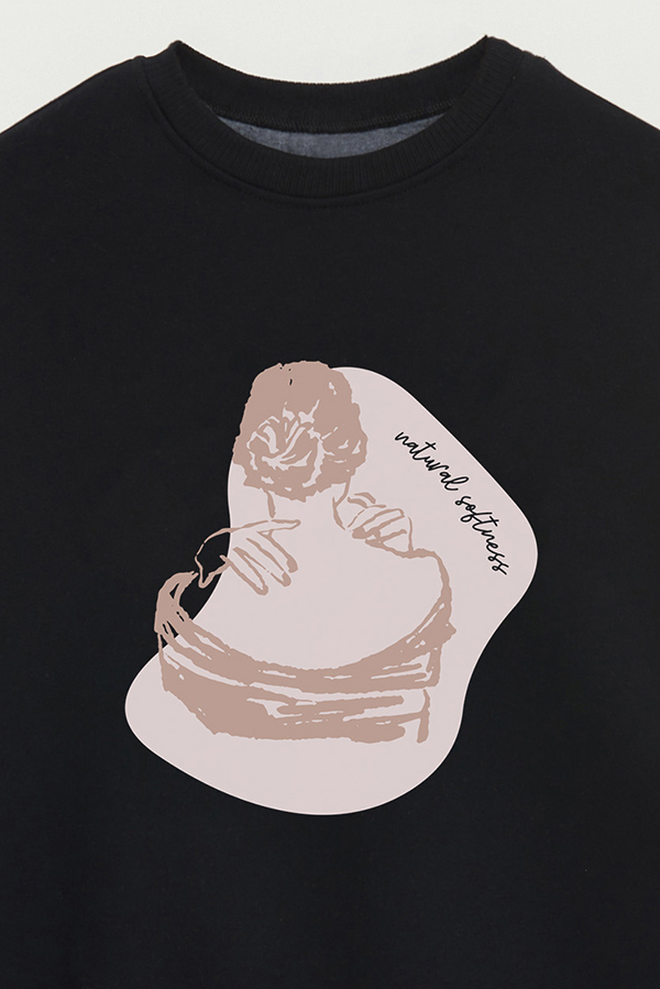BUZO CREWNECK ESTAMPADO W NATURAL SOFTNESS