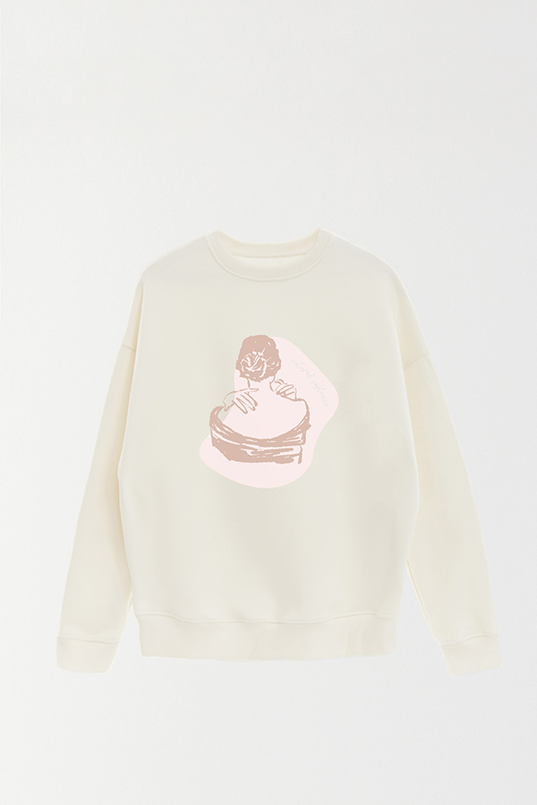 BUZO CREWNECK ESTAMPADO W NATURAL SOFTNESS