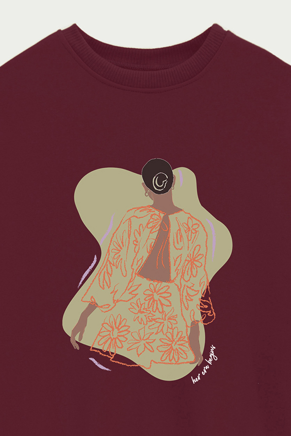 BUZO CREWNECK ESTAMPADO W HER ERA