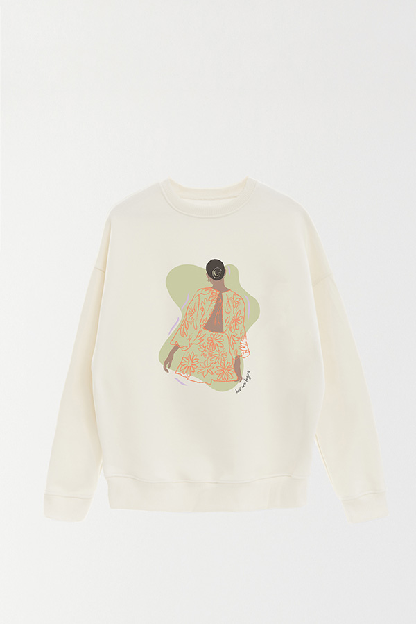 BUZO CREWNECK ESTAMPADO W HER ERA