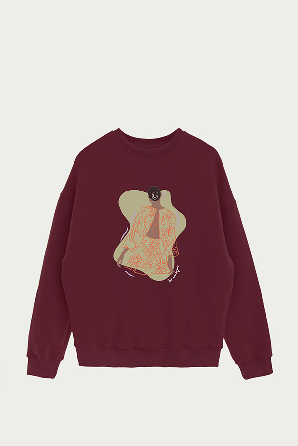 BUZO CREWNECK ESTAMPADO W HER ERA