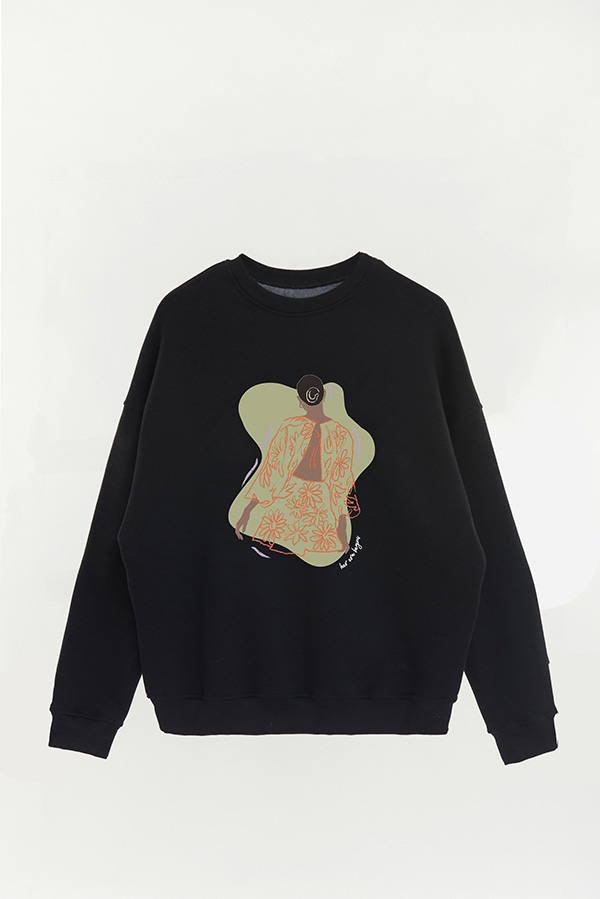 BUZO CREWNECK ESTAMPADO W HER ERA