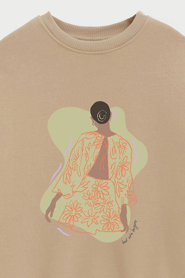BUZO CREWNECK ESTAMPADO W HER ERA