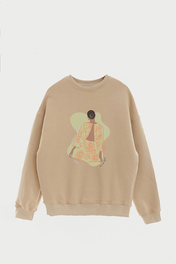BUZO CREWNECK ESTAMPADO W HER ERA