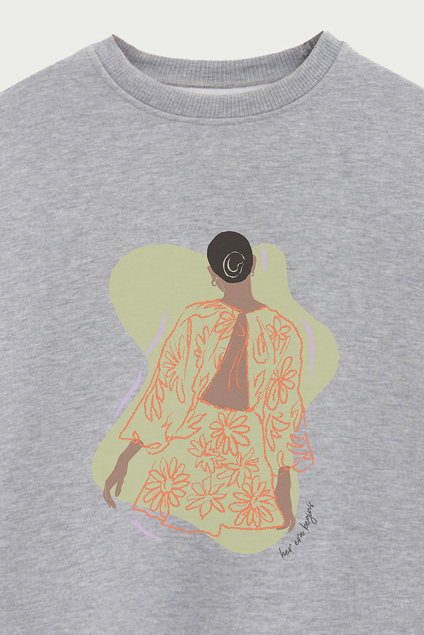 BUZO CREWNECK ESTAMPADO W HER ERA