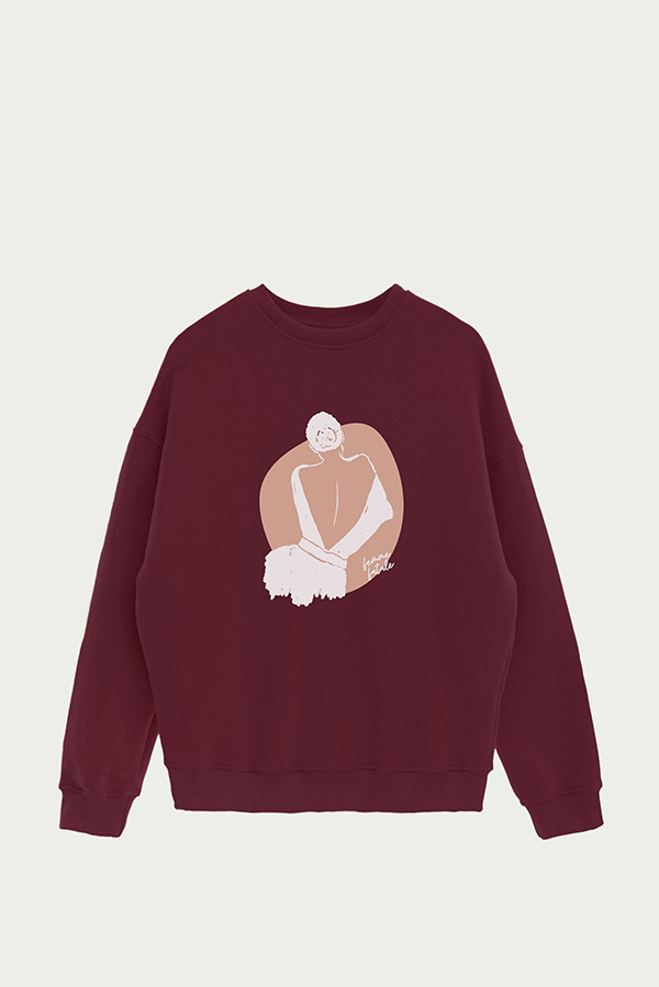 BUZO CREWNECK ESTAMPADO W FEMME FATALE