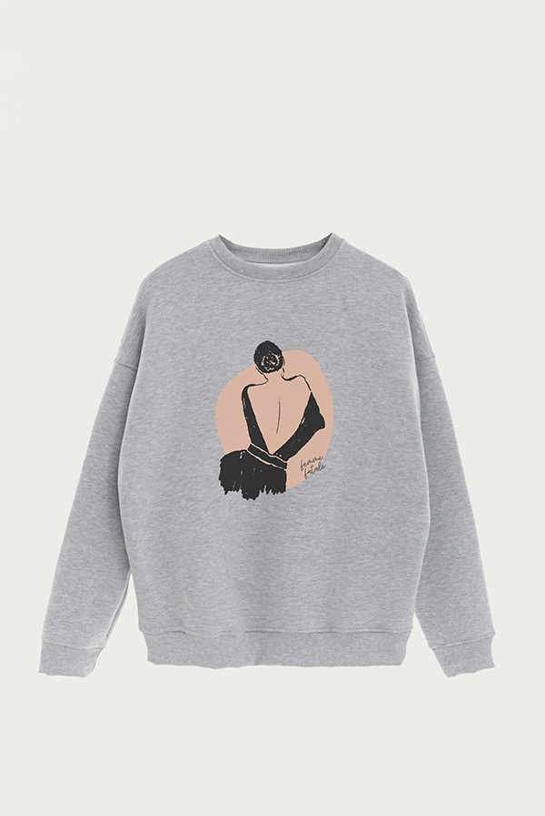 BUZO CREWNECK ESTAMPADO W FEMME FATALE