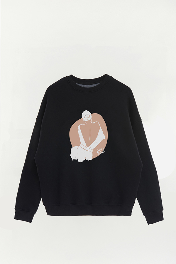 BUZO CREWNECK ESTAMPADO W FEMME FATALE