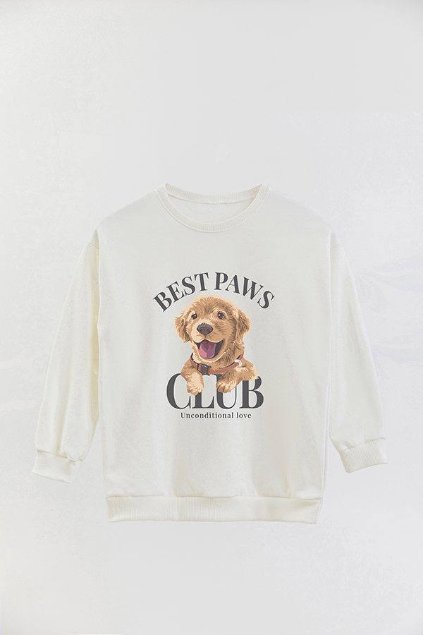 BUZO CREWNECK RUSTICO DOGGY DREAMS BEST PAWS CLUB