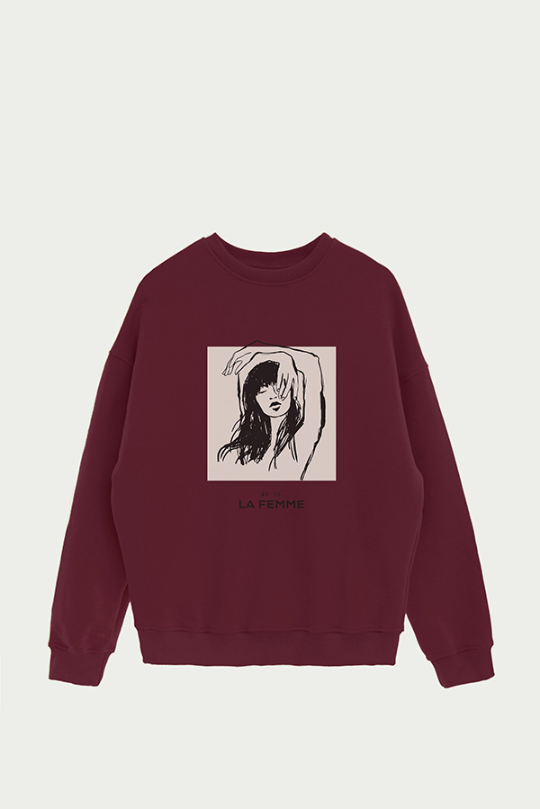 BUZO CREWNECK ESTAMPADO W LA FEMME 78