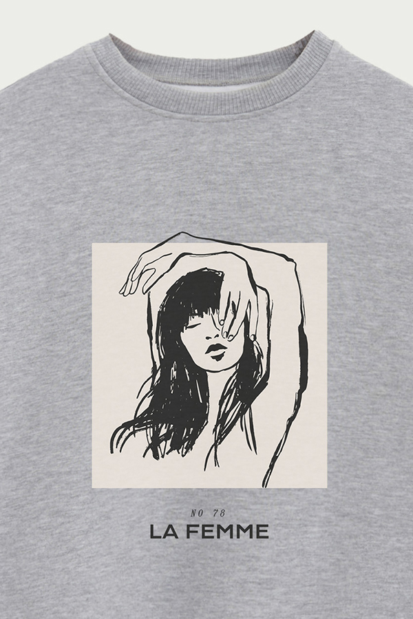 BUZO CREWNECK ESTAMPADO W LA FEMME 78