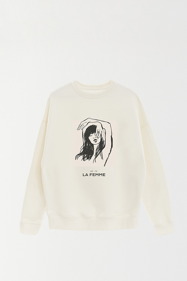BUZO CREWNECK ESTAMPADO W LA FEMME 78
