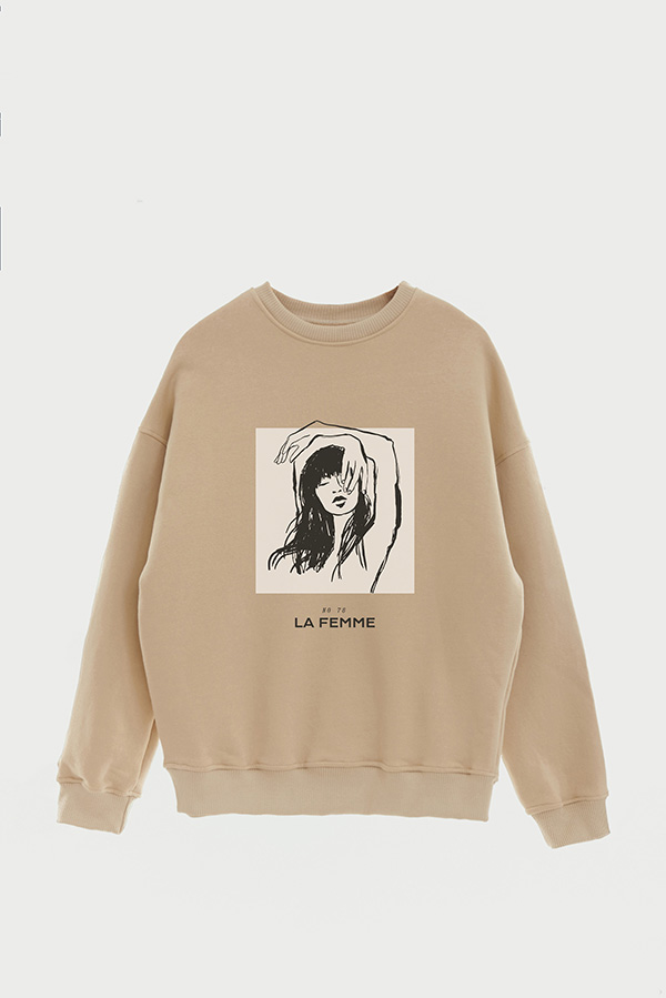 BUZO CREWNECK ESTAMPADO W LA FEMME 78